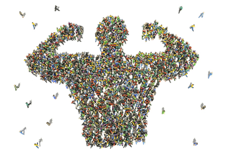 Large group of people as seen from above. Credit: Stockernumber2 / iStock Large group of people as seen from above. Credit: Stockernumber2 / iStock