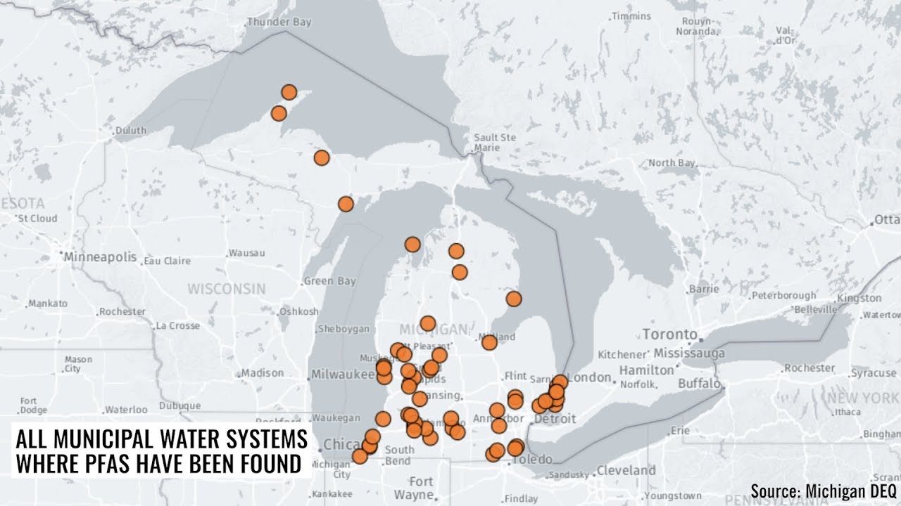 PFAS contamination in Michigan PFAS contamination in Michigan