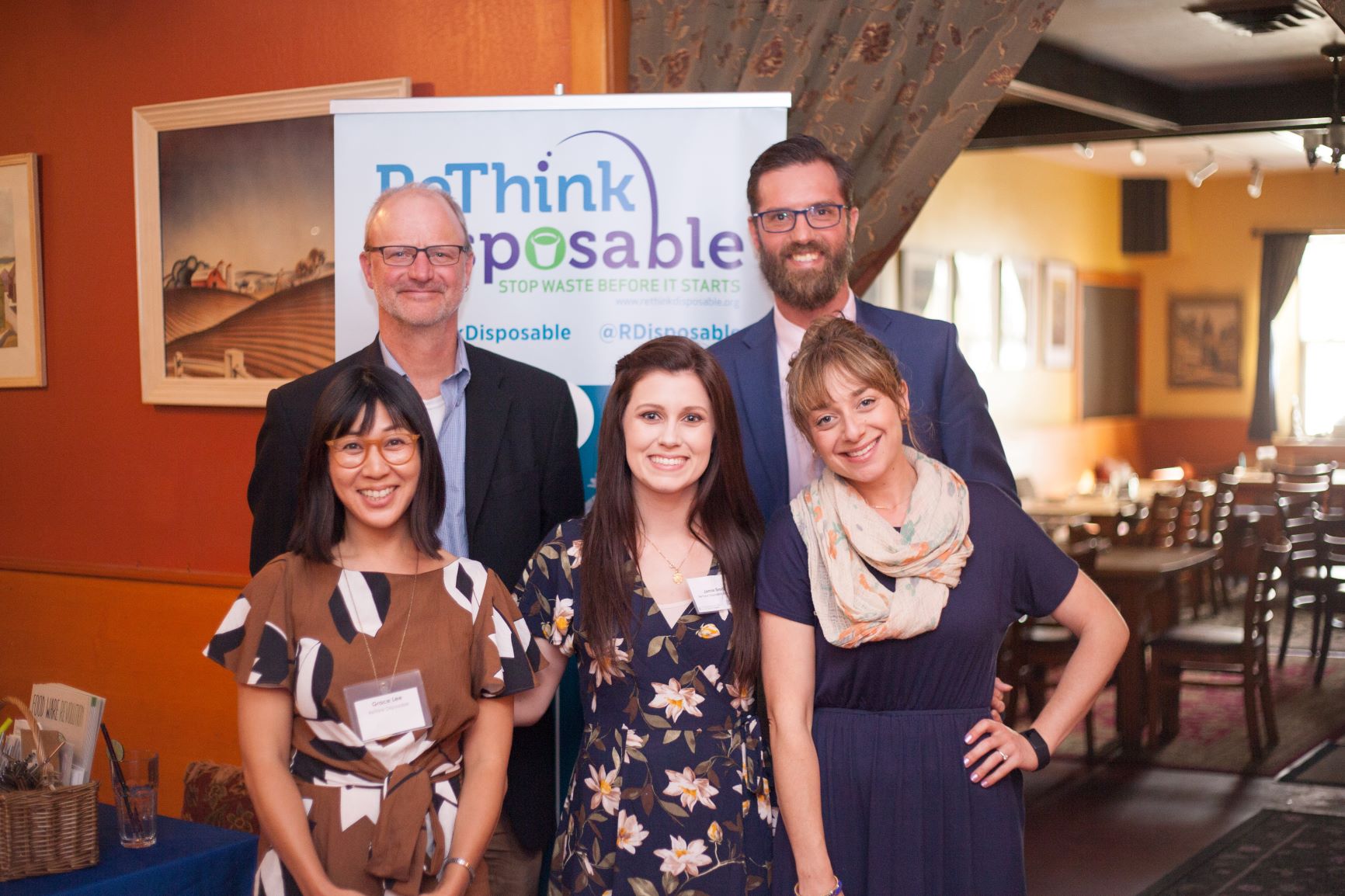 the ReThink Disposable Team at a celebration of the Alameda project the ReThink Disposable Team at a celebration of the Alameda project