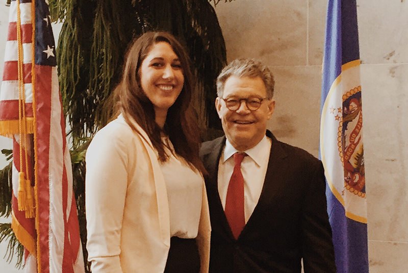 Clean Water Action Organizer Wendy Heath with Senator Al Franken Clean Water Action Organizer Wendy Heath with Senator Al Franken
