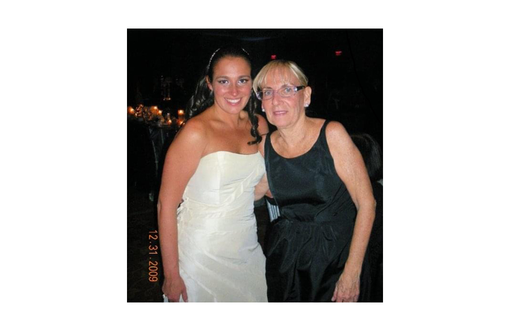 Jackie and her mom at Jackie's wedding Jackie and her mom at Jackie's wedding