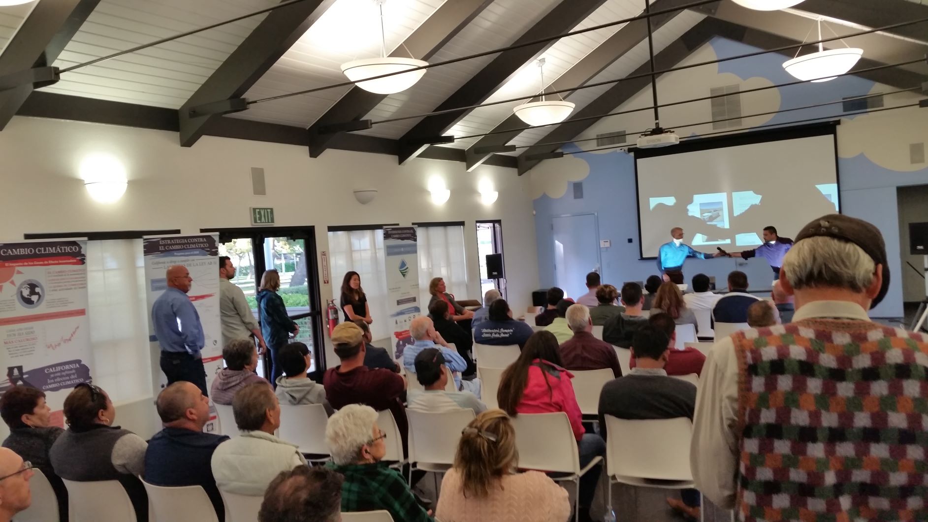 Room full of community members at SNAPS air monitors launch Room full of community members at SNAPS air monitors launch