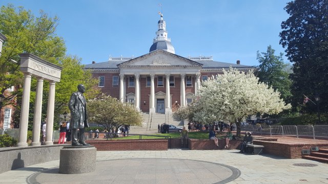 Maryland State House in Spring 2017 Annapolis in Spring