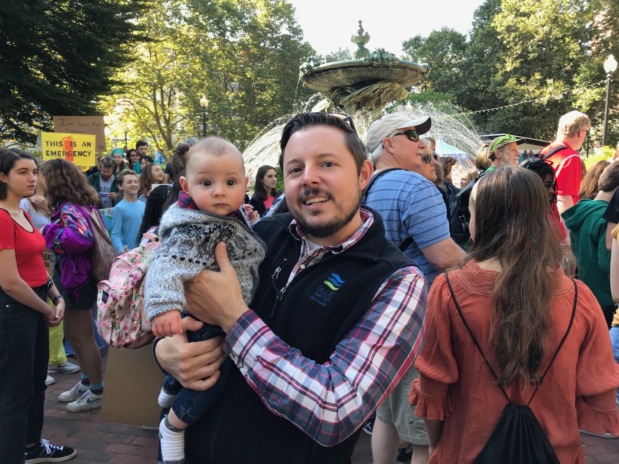 John and Henri at the Climate Strike John and Henri at the Climate Strike