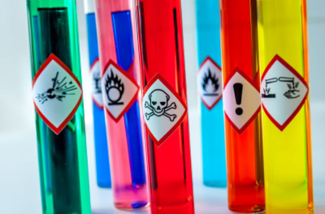 Image of toxic chemicals in vials - canva
