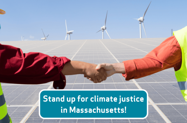 Image of solar and wind energy with two people holding hands