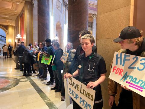 Rally in support of Amara's Law