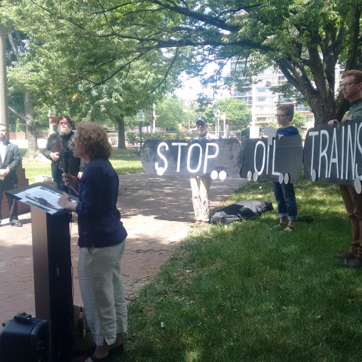 Oil Train Rally in Baltimore. Credit Jennifer Kunze / Clean Water Action Oil Train Rally in Baltimore. Credit Jennifer Kunze / Clean Water Action