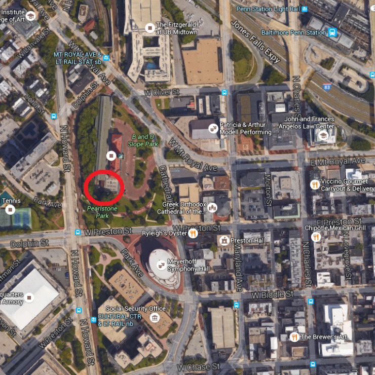 Map of the Howard Tunnel Train Delrailment - June 13, 2016 Map of the Howard Tunnel Train Delrailment - June 13, 2016