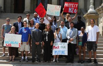 At the State Capitol in Lansing