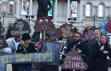 basement sewage rally image