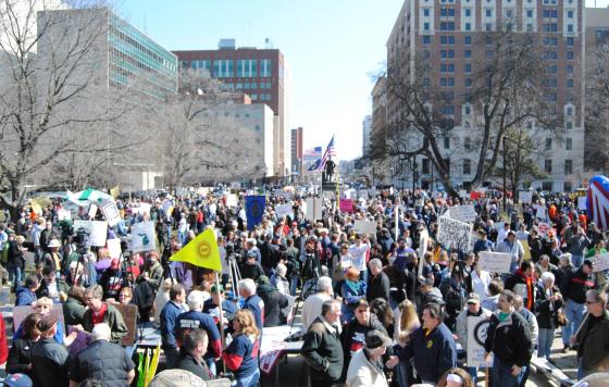 Michigan Labor Rights Protest 2012
