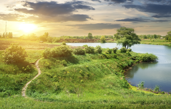 Footpath near river